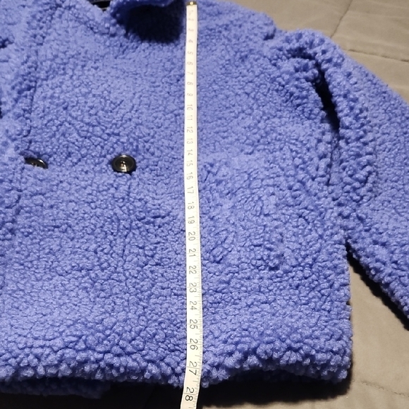 UGG Gertrude Short Teddy Lavender Sherpa Jacket - Picture 5 of 10